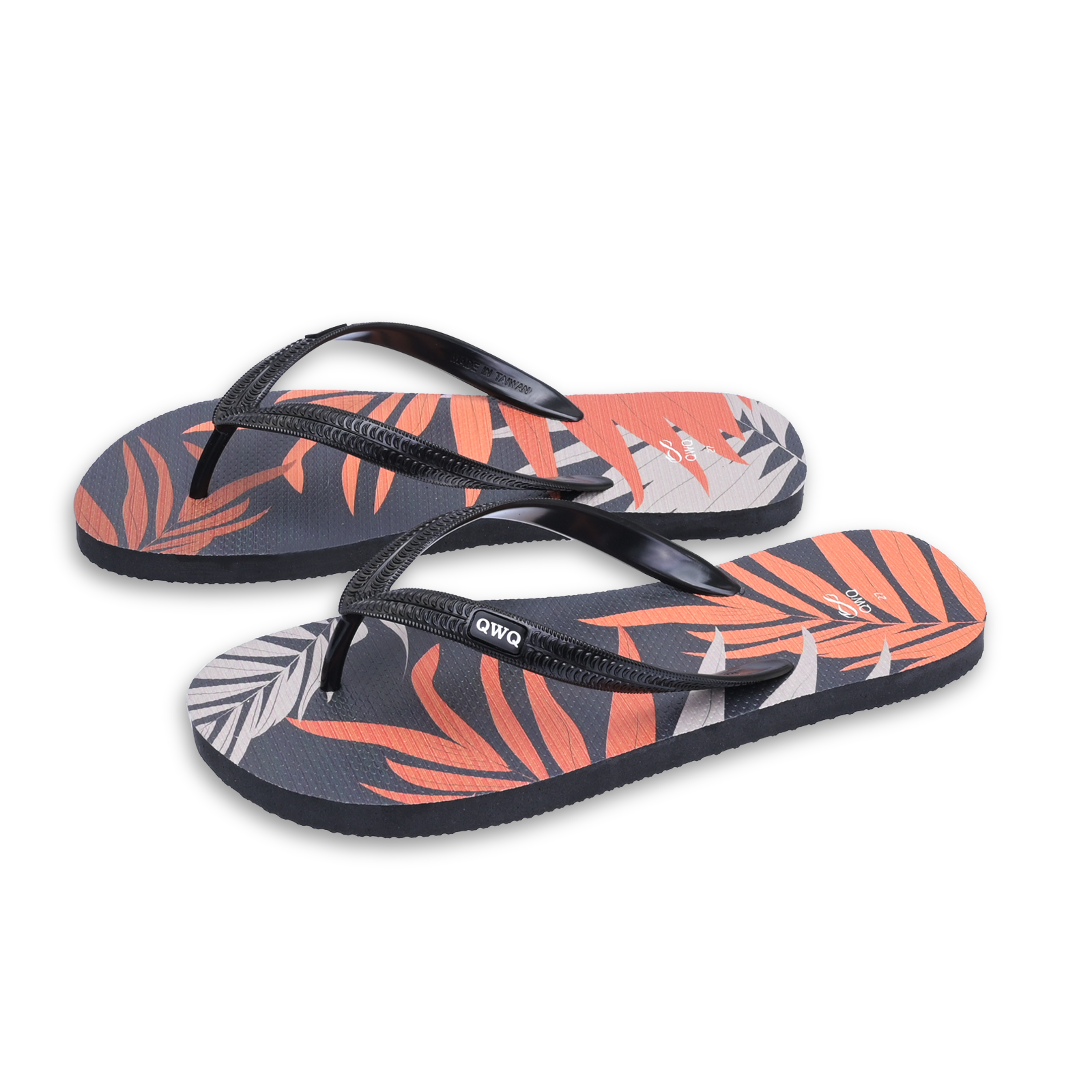 Aloha 黑色  插圖男款夾腳拖鞋 夏天風情風格款 Joyful 就苡系列