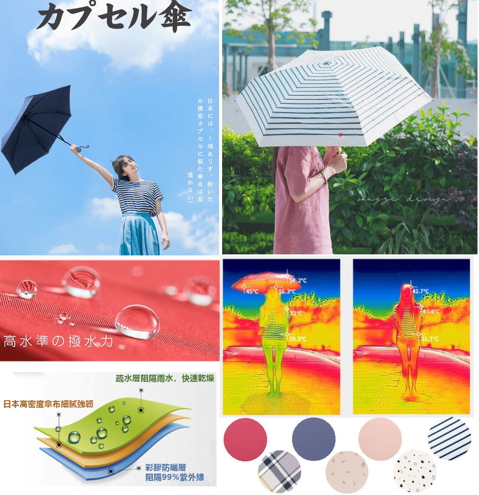 日本製Miyama"滴水不沾"UPF 50+防曬超輕折疊傘