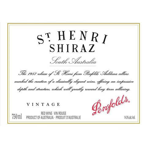 Penfolds St. Henri Shiraz 2014 (RP94)