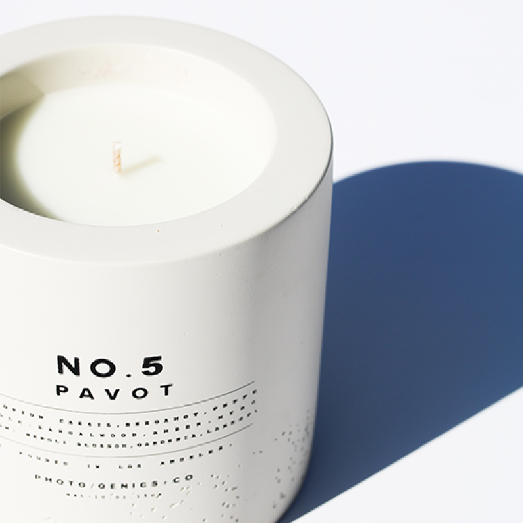 Photogenics+Co. No.5 Pavot 阿芙蓉混凝土香氛蠟燭