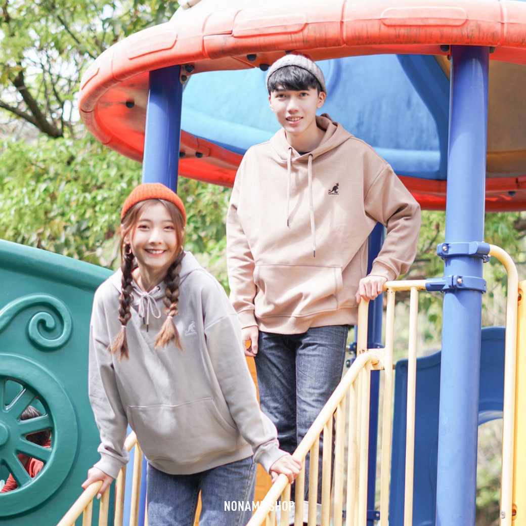 <<錯過哭哭‼️現貨超低價>> KANGOL 全台獨家 袋鼠 刺繡 LOGO 三色 帽T 三色 (男款)