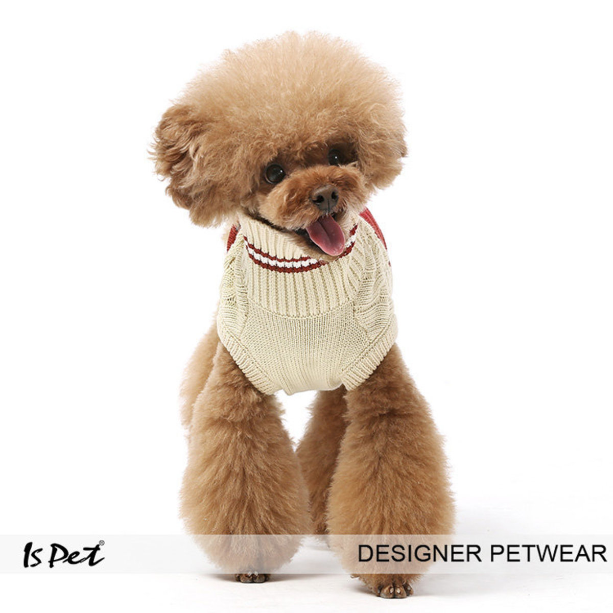 IsPet - 寵物全棉毛衣 - 紅色 [3尺寸]