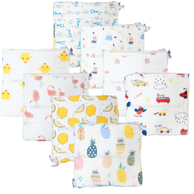 6條裝 六層紗布泡泡方巾 4030212