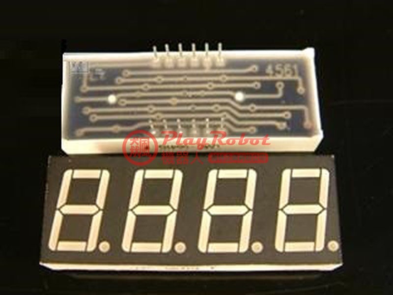 0.56 吋 4位元七段顯示器 (共陰)