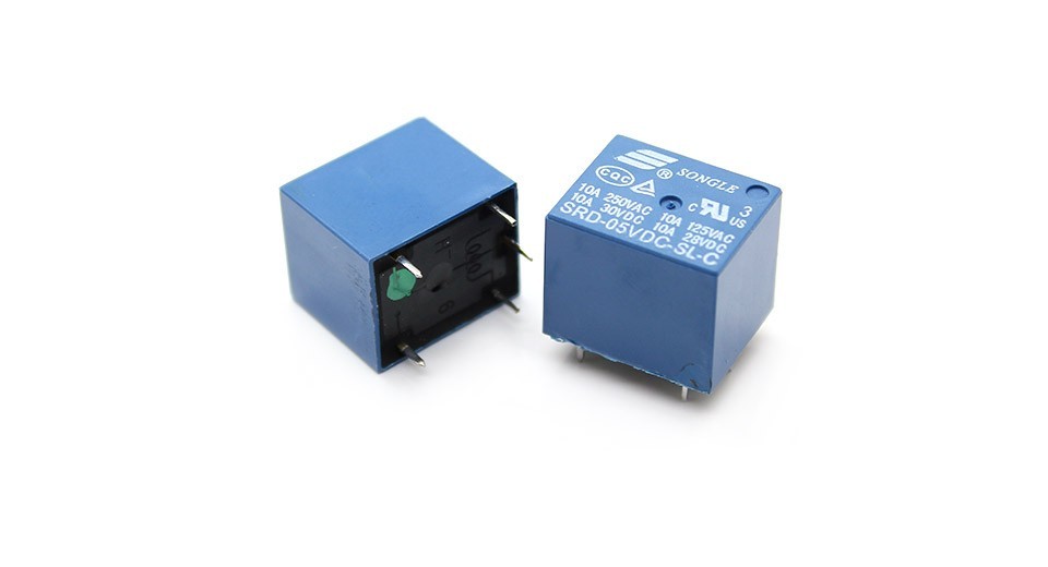 T73-5V 繼電器10A 5腳 (3個一組)