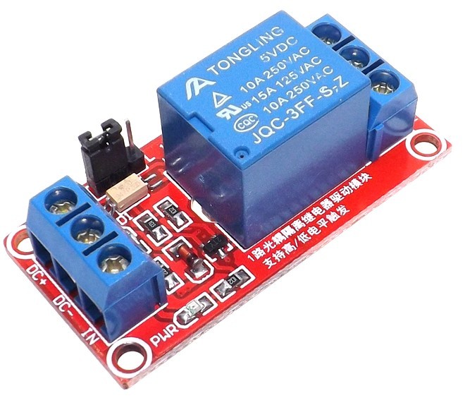 1路5V繼電器模組 (帶光耦 支援高低電平觸發)