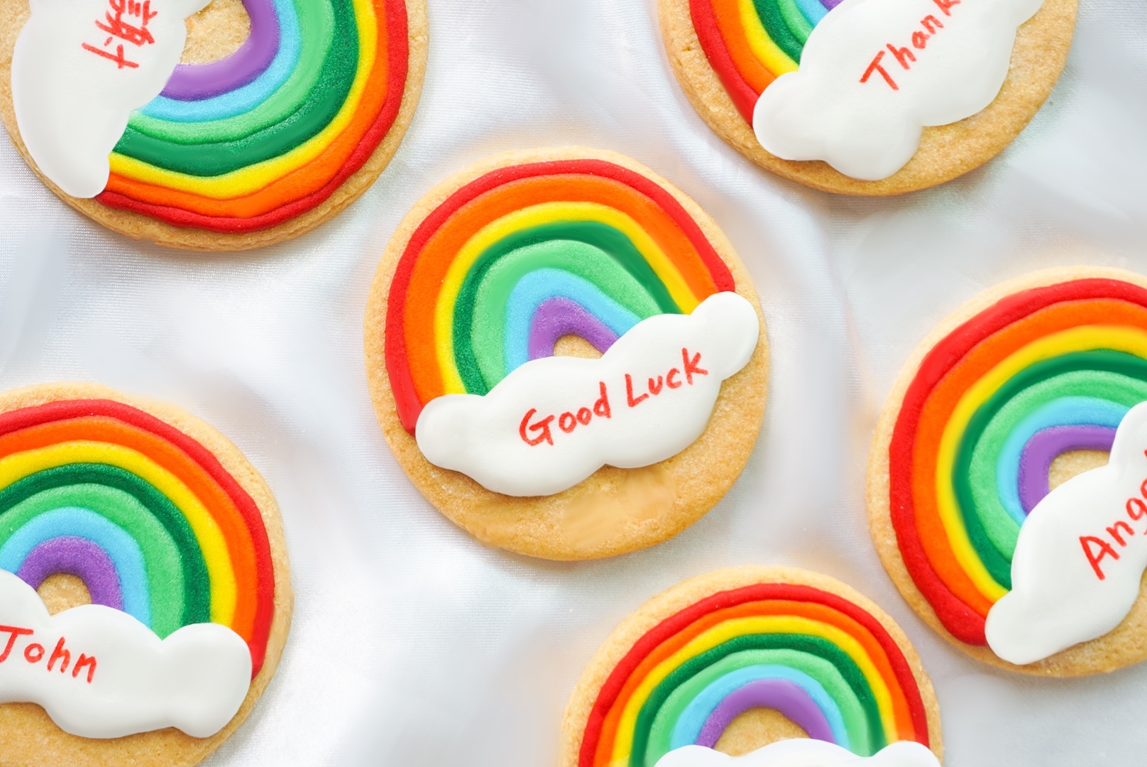 彩虹糖霜曲奇餅