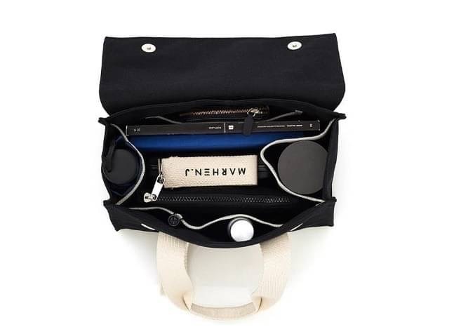 🇰🇷MARHEN.J迷你加蓋帆布包 黑色 / 經典 mini 托特帆布包 6色