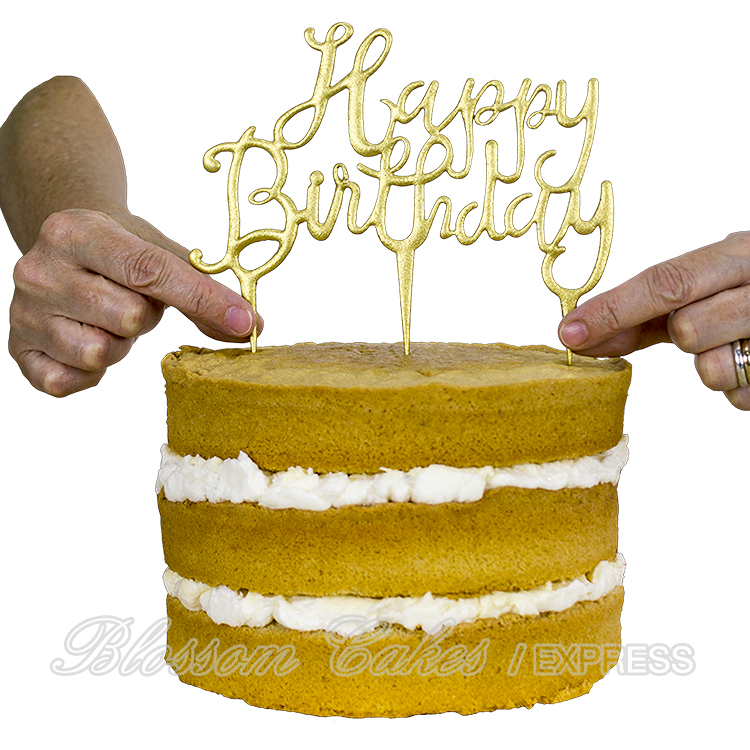 PME Cake Topper Cutter - Happy Birthday, Script