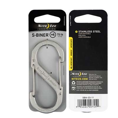 Nite Ize 不銹鋼8字扣 ＃4