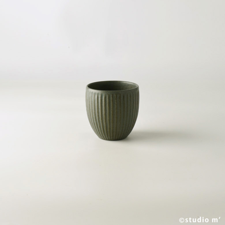 STUDIO M' - SHINOGIMON鎬紋圓湯吞 / 藍鼠