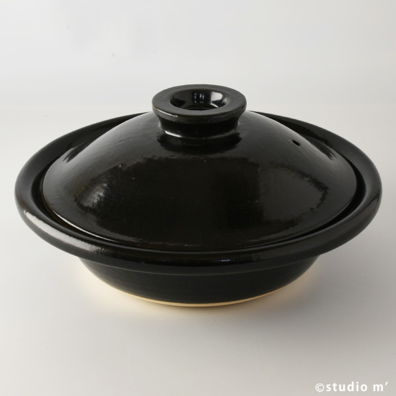 STUDIO M'-KAMEFUKU龜福8號土鍋 黑
