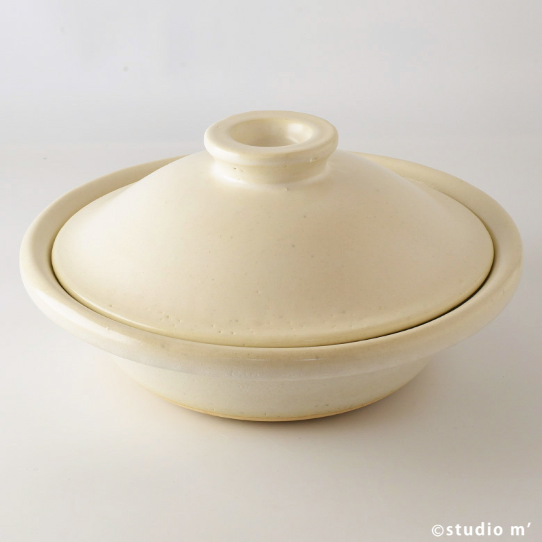 STUDIO M'-KAMEFUKU龜福8號土鍋 白
