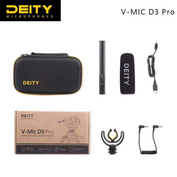 Aputure DEITY【V-Mic D3 Pro】專業智能麥克風內建鋰電無級增益旋鈕