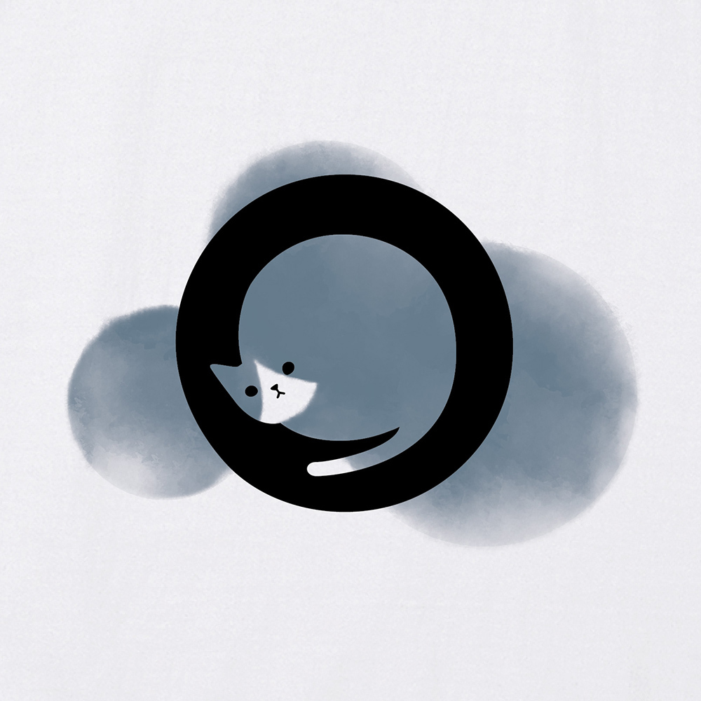 逗點貓T恤 - 賓士貓