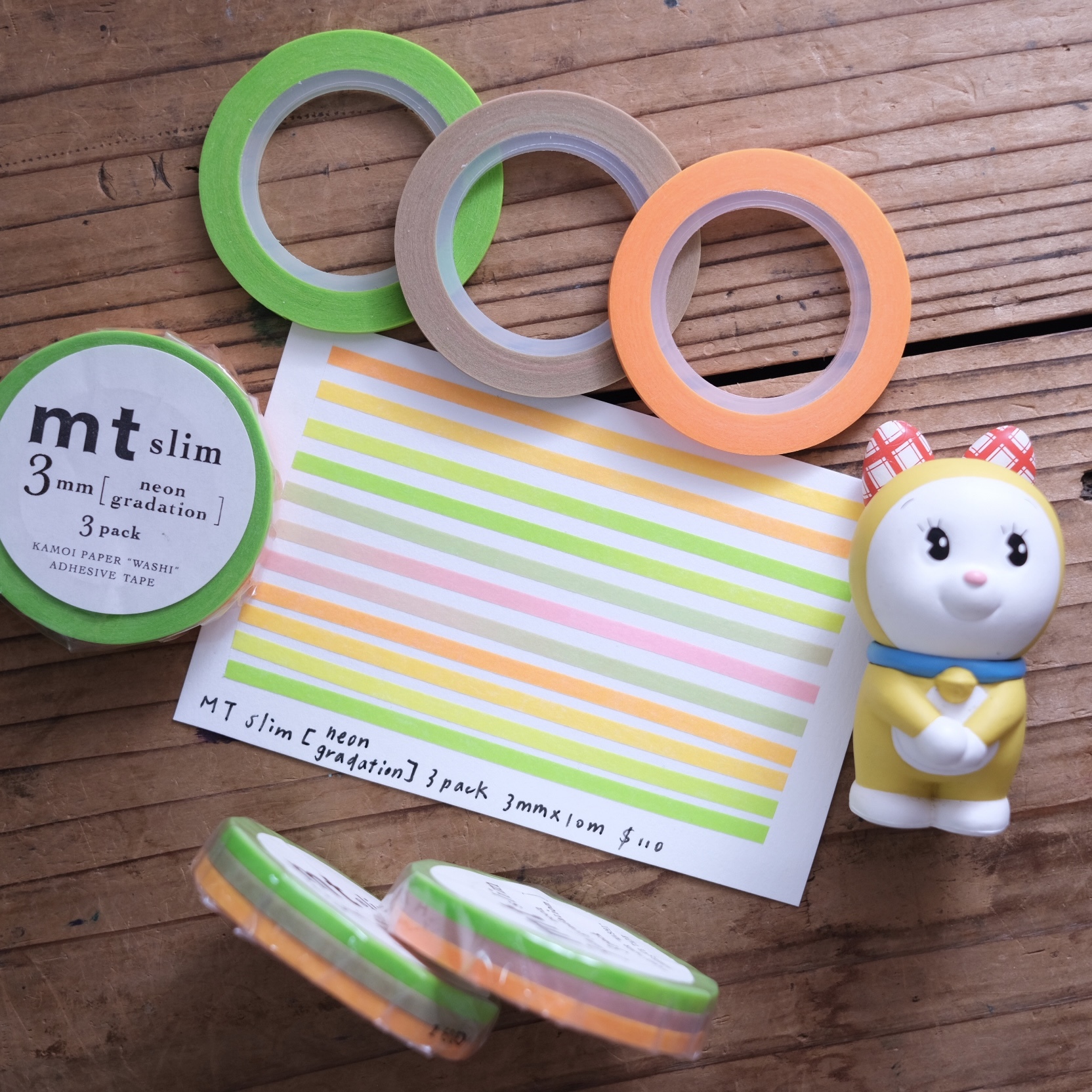 mt slim系列 霓虹漸層紙膠帶｜mt 日本