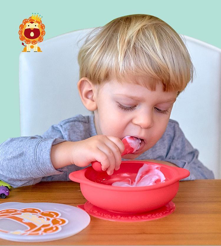 Marcus & Marcus吸盤碗350ml 連蓋