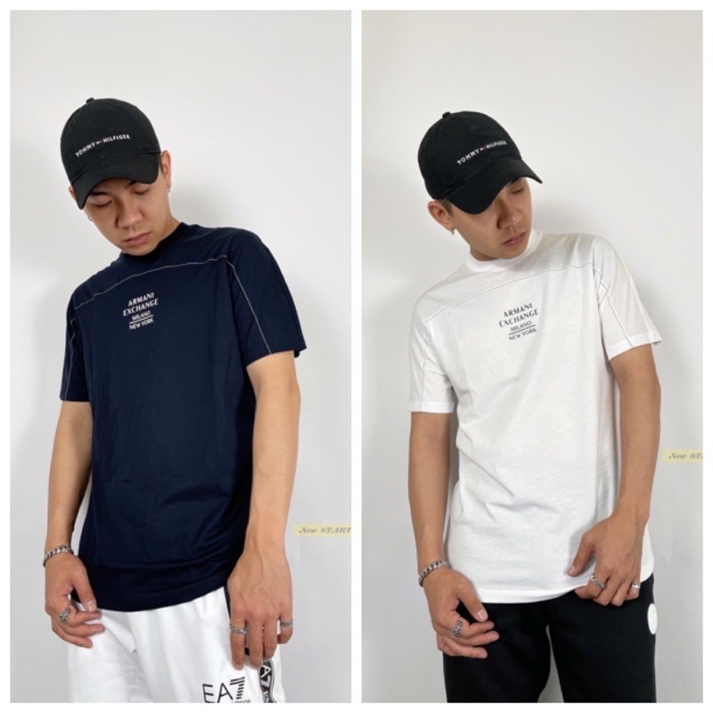 Armani Exchange AX 簡約小字母 短袖T恤 短T