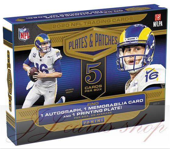 NFL 2020 Panini Plates and Patches Football 美式足球卡 卡盒