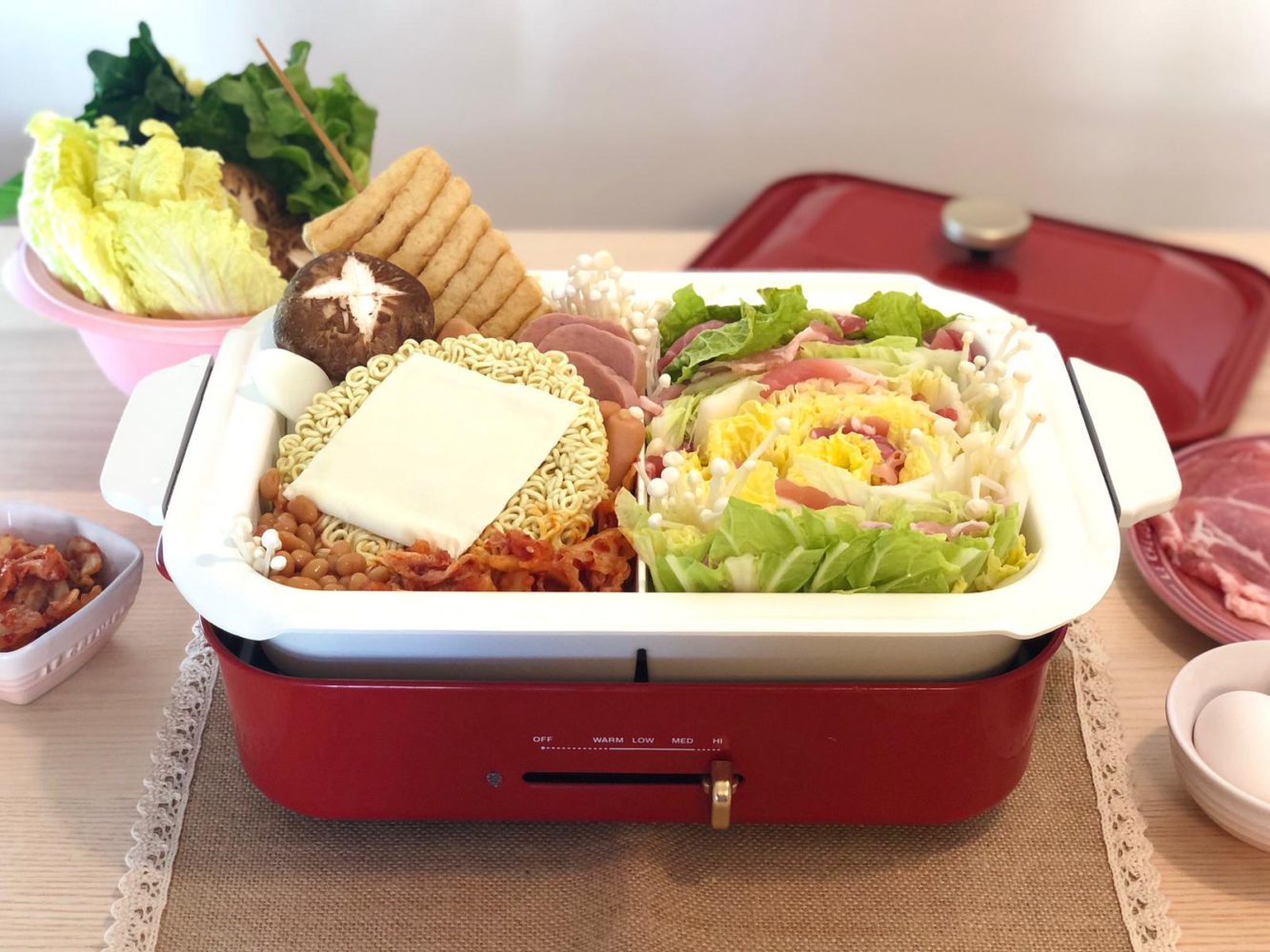 【全球配送】BRUNO 鴛鴦陶瓷深鍋 Split Pot (BOE021 適用)