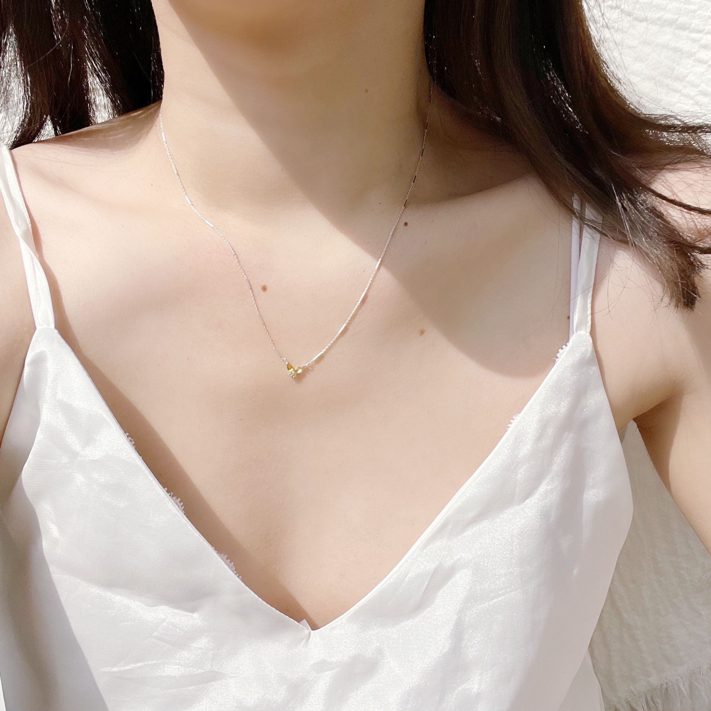 波瑟芬蝴蝶Lime項鍊