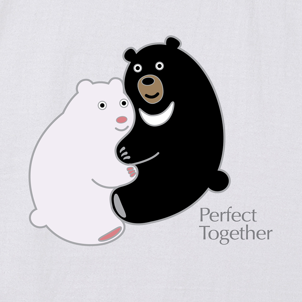 Perfect Together T恤 - 台灣黑熊與北極熊