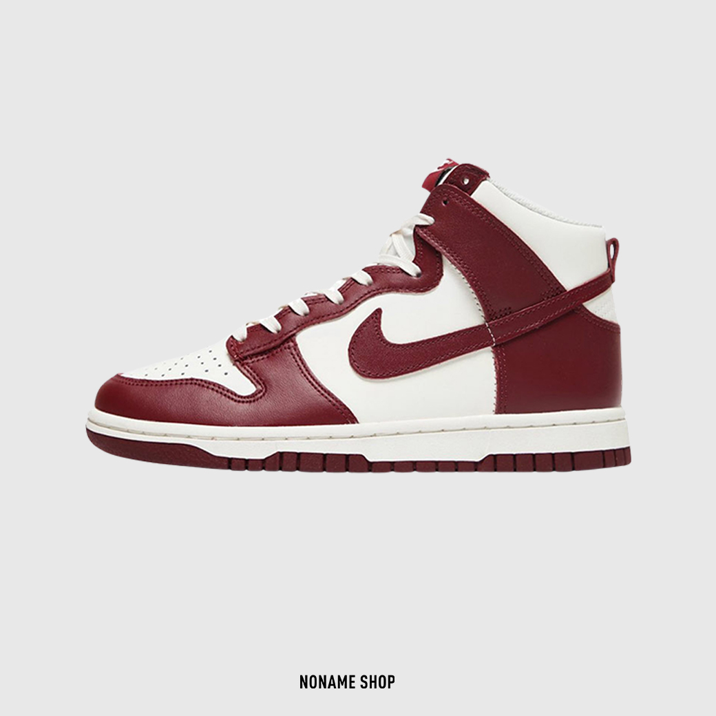 NIKE Dunk High "Team Red" 紅酒 高筒 (女款)