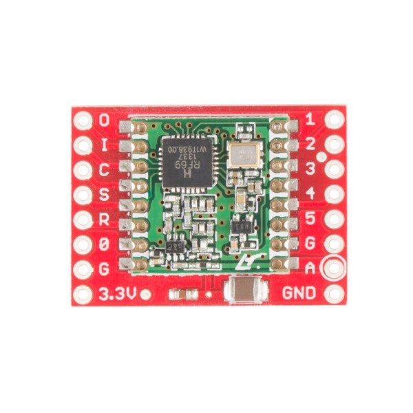 SparkFun RFM69 無線傳輸模組 (434MHz)