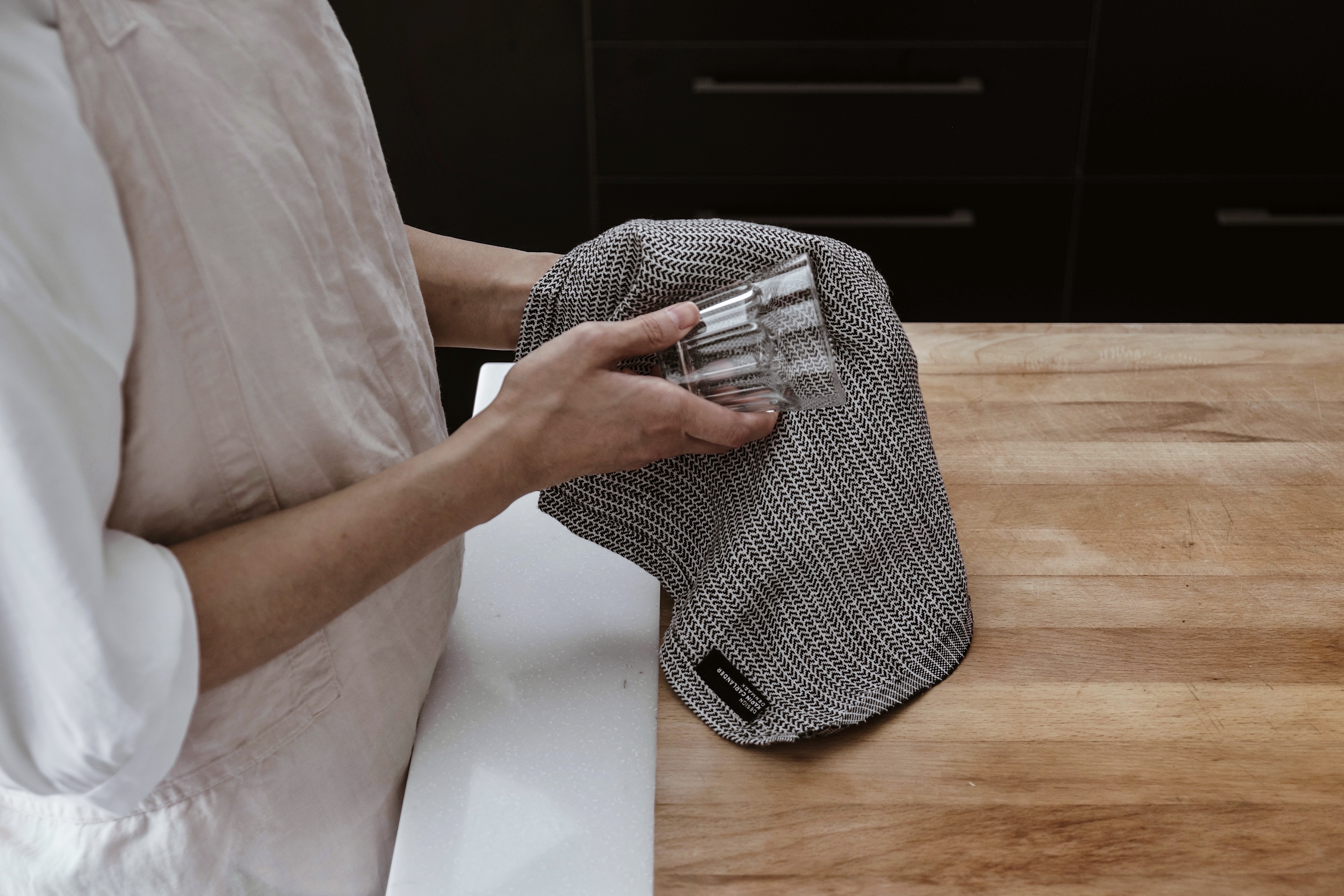 亞麻廚房擦拭布 織9號