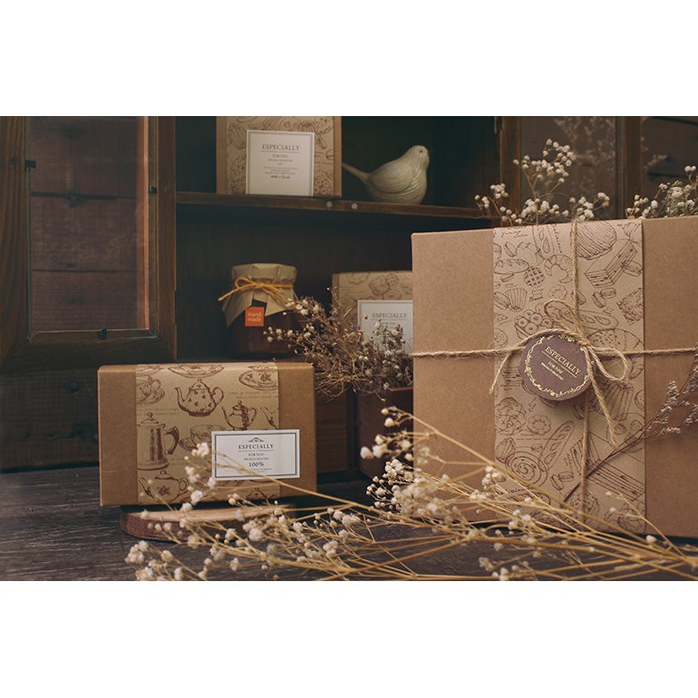 六吋 禮盒 蛋糕盒 牛皮無印 10入【3-290603】