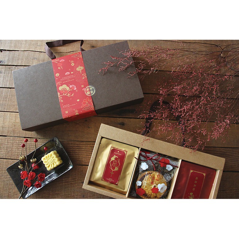 手提禮盒 抽屜型(大) 牛皮咖啡 10入 【3-656002】