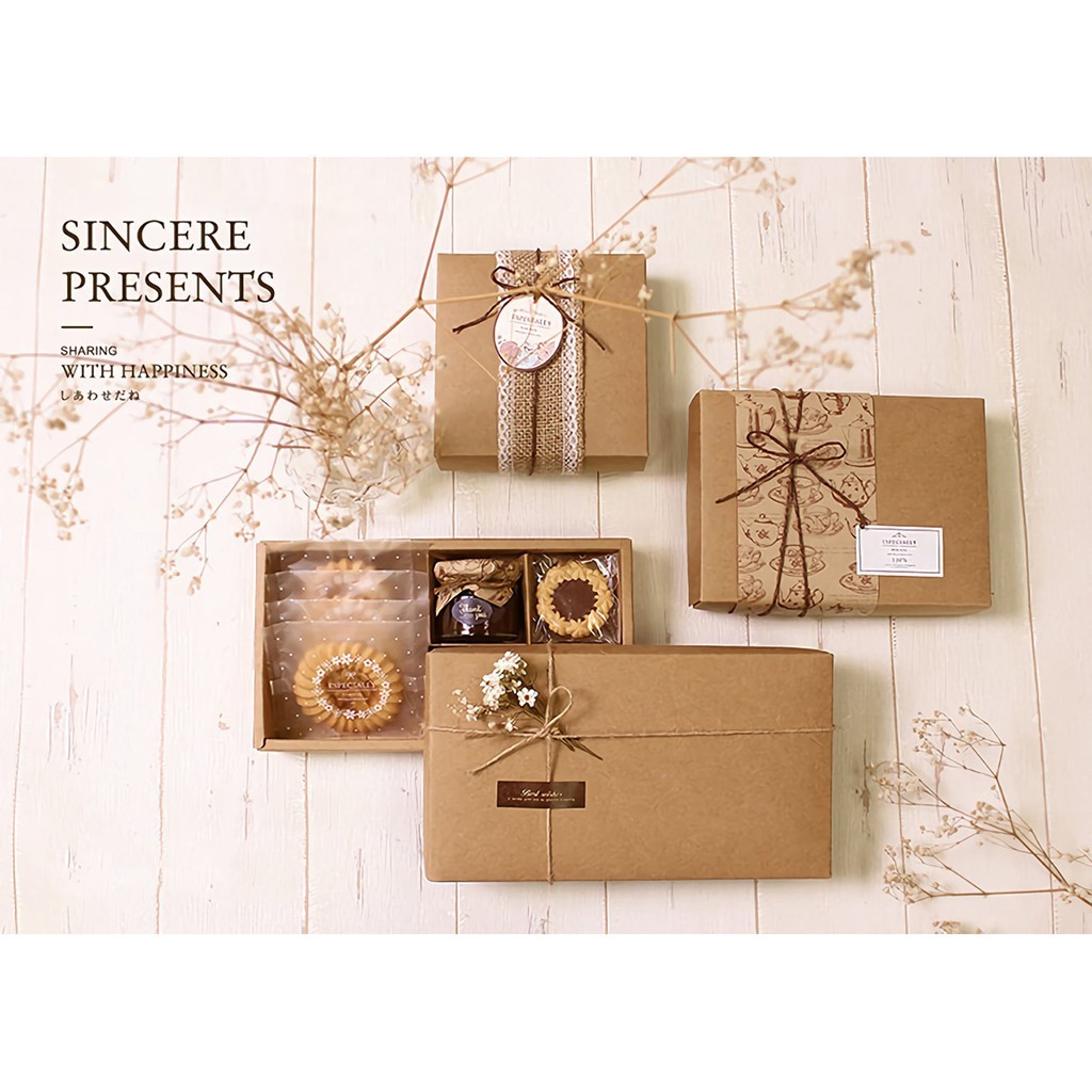 上下蓋牛皮紙盒 (長型)-T05 10入/包 16*11.1*4*0.6cm【3-642002】