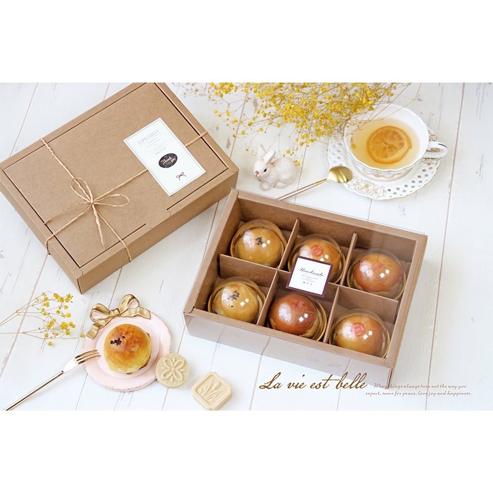 蛋黃酥圓形泡殼-無耳 7cm(50入)【43-107000002】