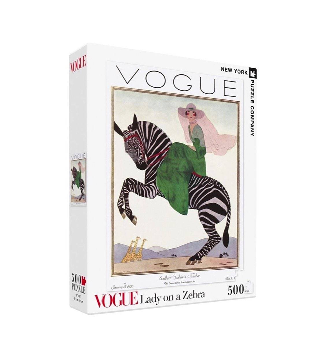 【NEW YORK PUZZLE COMPANY】時尚女士在斑馬上 500片拼圖