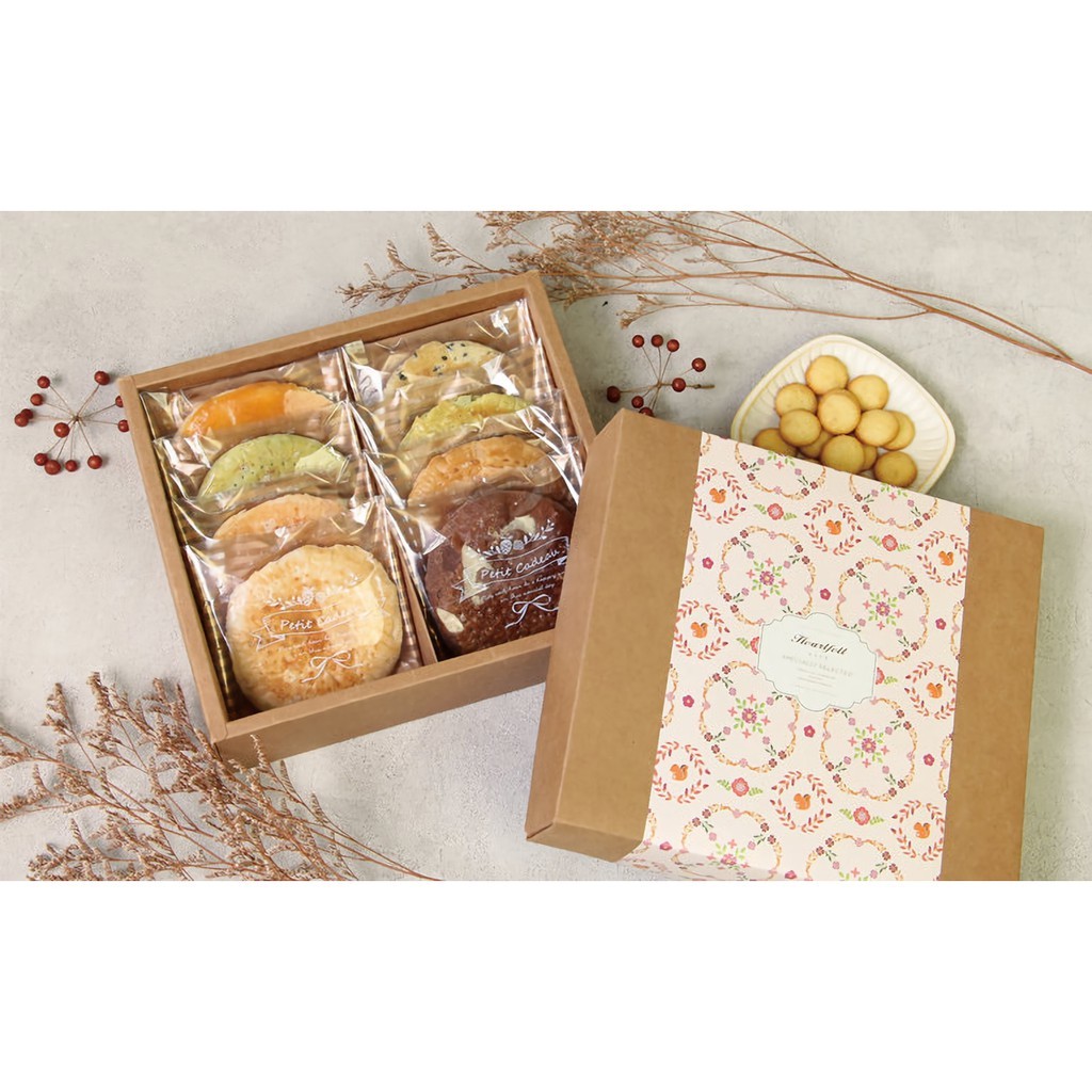 岱門/年節 T03禮盒內襯-8入兩隔板-牛皮無印  10入 11.6*10.5*4cm【3-991303-1】