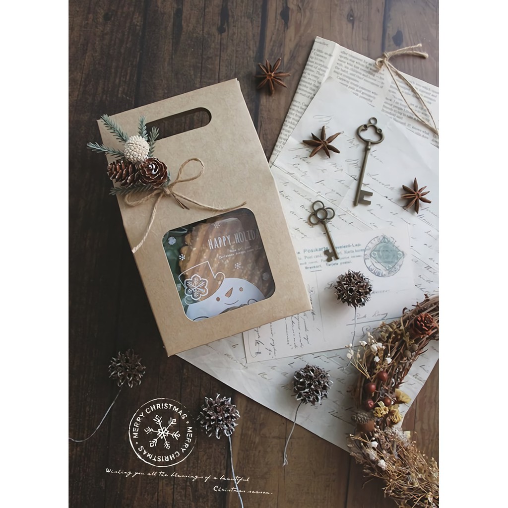 房屋型鏤空提盒-牛皮 10入/包 10.5*6.7*17.2cm【3-61803】