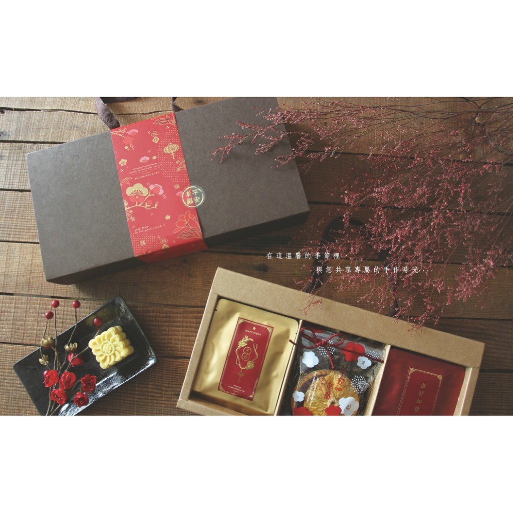 手提禮盒 抽屜型(中)-牛皮無印 10入【3-658001】