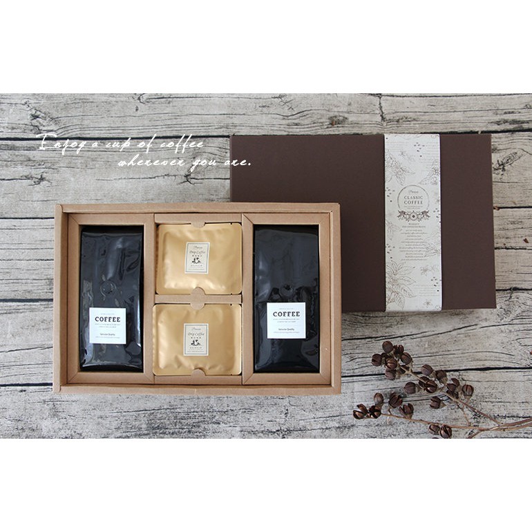 T09牛皮紙盒/咖啡禮盒-牛皮咖啡 10入/包【3-642004-1】