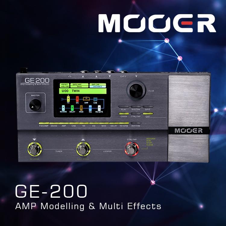 MOOER GE200 音箱模擬效果器 電吉他效果器