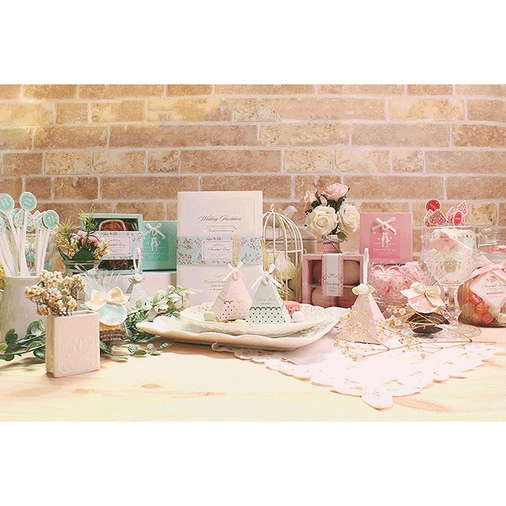 禮物吊卡-小兔花園-綠 30入/包 3.5cm【6-742013】