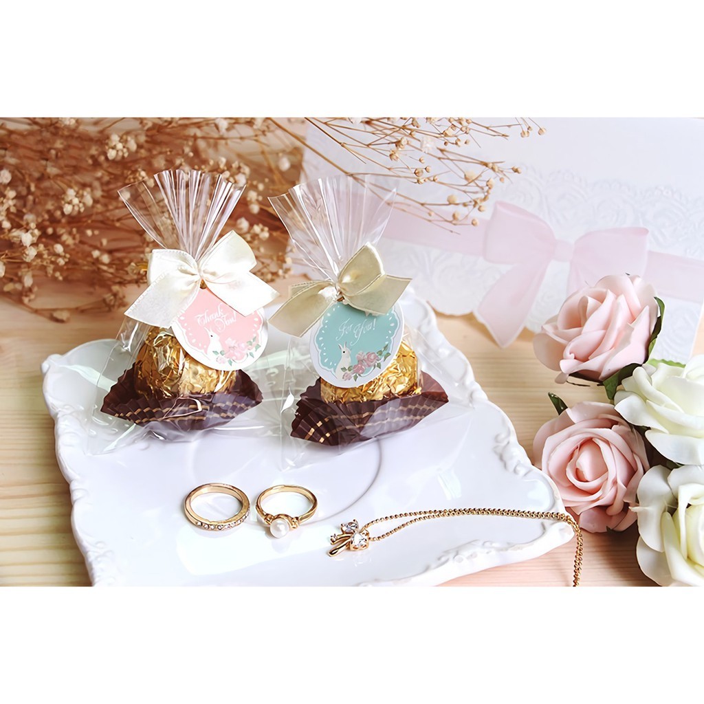 禮物吊卡-小兔花園-粉 30入/包 3.5cm【6-742012】