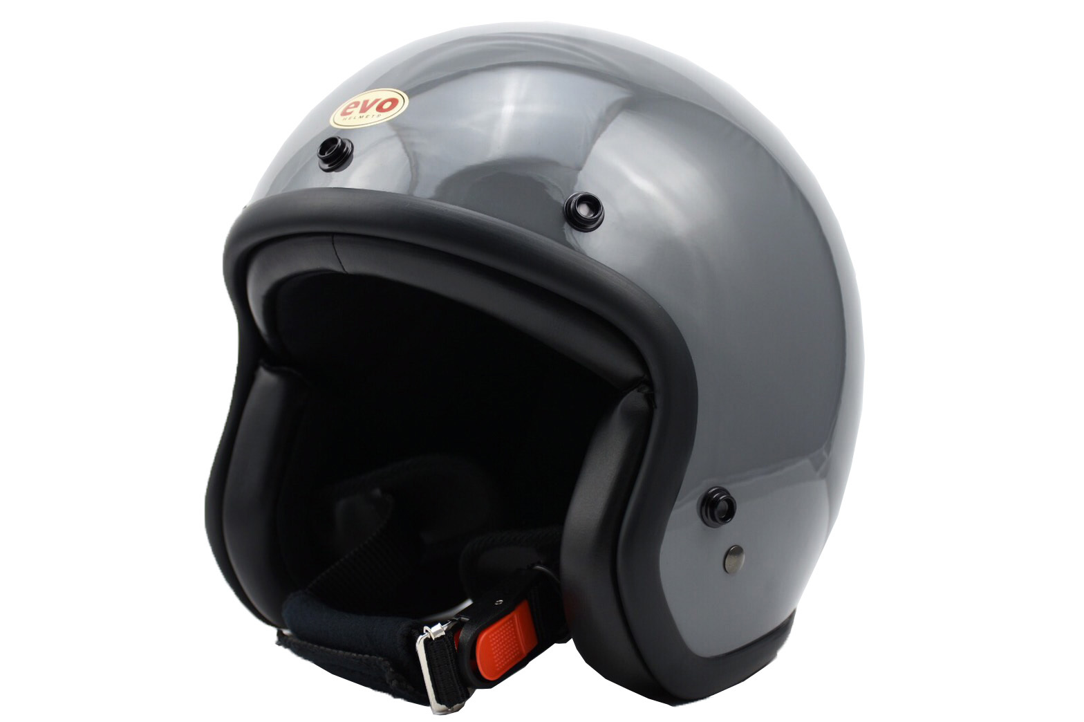 EVO CA-310 黑膠邊 水泥灰 3/4罩 復古帽