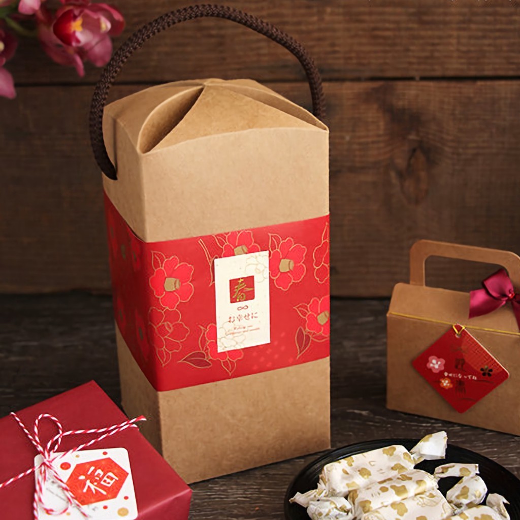 花苞提盒(大)-牛皮無印 10入 10*21*10cm【3-2917001】