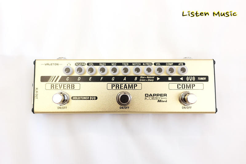 Valeton Dapper Acoustic Mini 多功能效果器 木吉他 效果器 公司貨