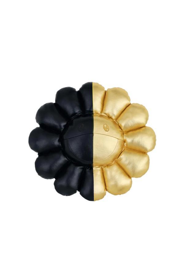 TM × HIKARU 村上隆 Kaikai Kiki FLOWERS 30cm 皮革 花花 抱枕 雙拼款式