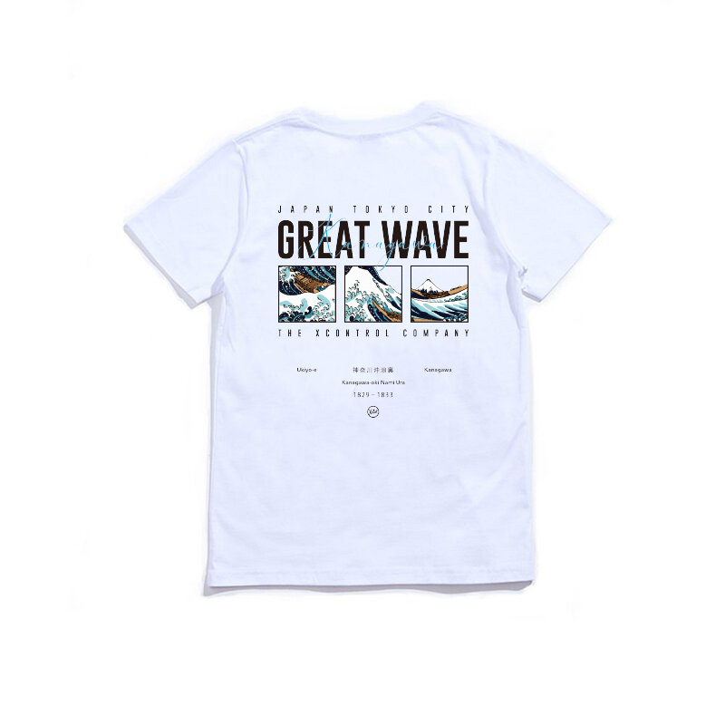 XCTRL GREAT WAVE短T-白