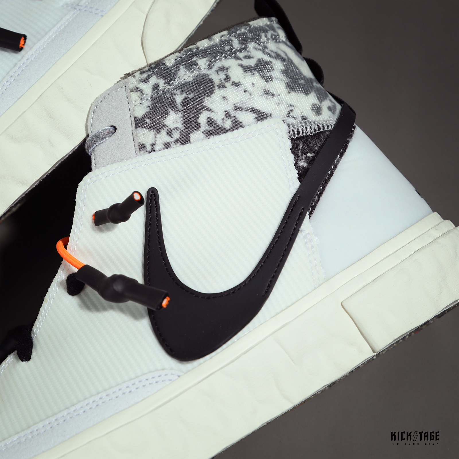 聯名款 READYMADE x NIKE BLAZER MID 白黑橘 解構 休閒鞋【CZ3589-100】BLAZERx