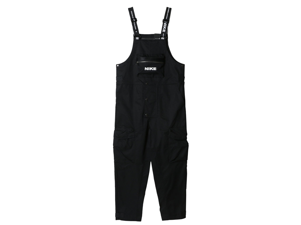 NIKE NSW CITY MADE OVERALL JUMPSUIT黑色串標大口袋工裝吊帶褲DA0