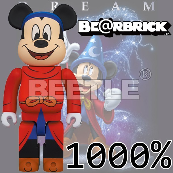 預購BEETLE BE@RBRICK FANTASIA 魔法米奇MICKEY