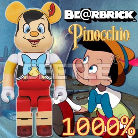 BEETLE BE@RBRICK 迪士尼PINOCCHIO 小木偶皮諾丘木偶奇遇記1000%